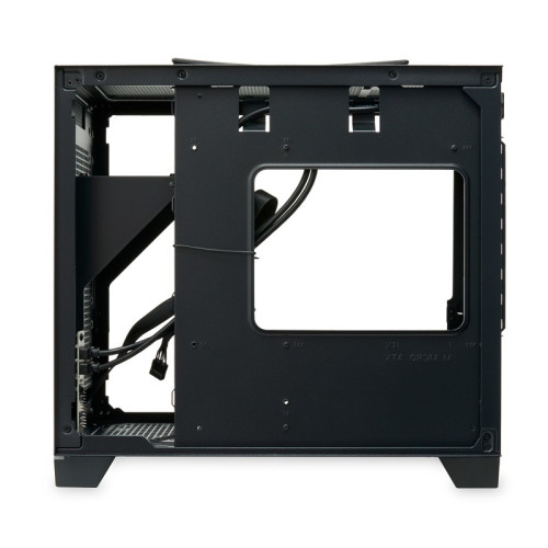 Корпус без блока питания/ Case HSPD M211, Mesh Mini-tower, Black, TG, 0.7 SPCC, no fans,mATX, mITX, 175/330/150mm, 2x2.5