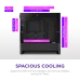 Корпус без блока питания/ Case NZXT H3 Flow (2025), Midi-Tower, TG, 1x120mm, 1xUSB-A 3.2 + 1xUSB-C 3.2, mATX, mITX Black