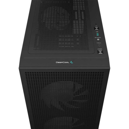 Корпус Deepcool CH360 черный mATX 7x120mm 3x140mm 1xUSB3.0 audio bott PSU [CH360 BLACK]