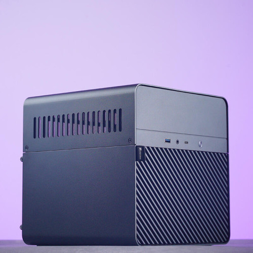Корпус без блока питания/ Jonsbo N2 black, SFF, 1x120mm, mITX, 1*USB3.0, 1*USB 3.2 Gen2 Type-C, Audio+Mic