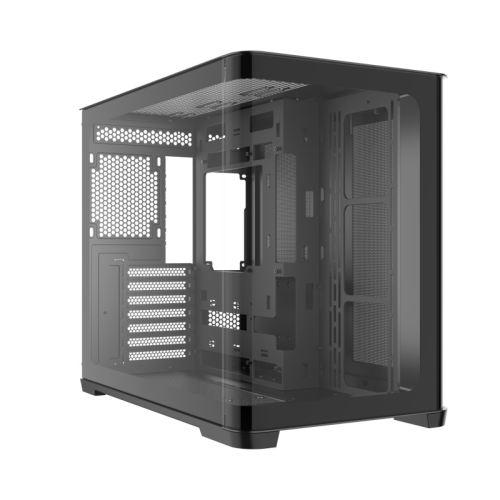 Корпус ПК без блока питания/ Case SAMA V60E Black, Midi-Tower, TG, no fans, 2xUSB 3.0 + 1xUSB 3.2 Type-C, ATX, mATX, mITX Black