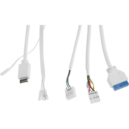 Корпус Montech X5 белый без БП ATX 4x120mm 1xUSB2.0 1xUSB3.0 1xUSB3.1 audio bott PSU