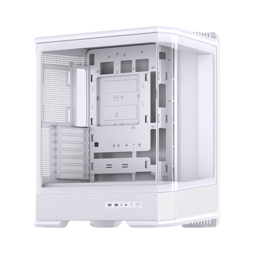 Корпус без блока питания/ Case JONSBO D400, Midi-Tower, TG, no fan, 2xUSB-A 3.0 + 1xUSB-C 3.2, ATX, mATX, mITX White