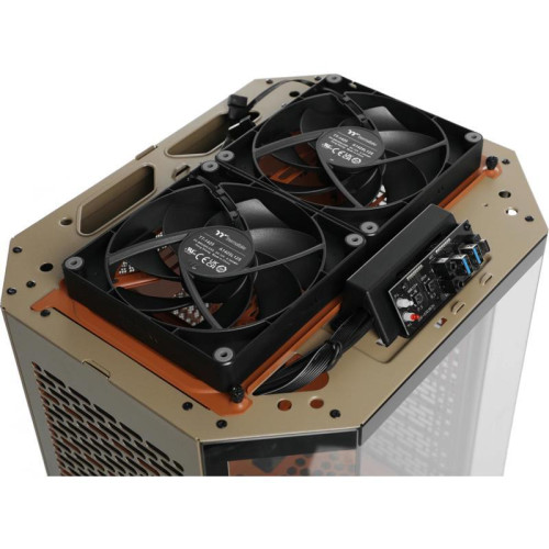 Корпус Thermaltake The Tower 300 Gravel Send коричневый mATX 8x120mm 6x140mm 2xUSB3.0 audio bott PSU [CA-1Y4-00SGWN-00]