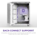 Корпус без блока питания/ Case NZXT H9 Flow (2025), Midi-Tower, TG, 3x140mm + 1x120mm, 2xUSB-A 3.2 + 1xUSB-C 3.2, E-ATX, ATX, mATX, mITX White