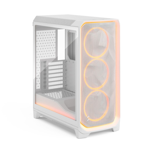 Корпус ПК без блока питания/ Case Fractal Design Meshify 3 Ambience Pro RGB TG Light Tint, Full-Tower, 3x140mm ARGB, 2xUSB-A 3.2 + 1xUSB 3.2 Type-C, E-ATX, ATX, mATX, mITX, White