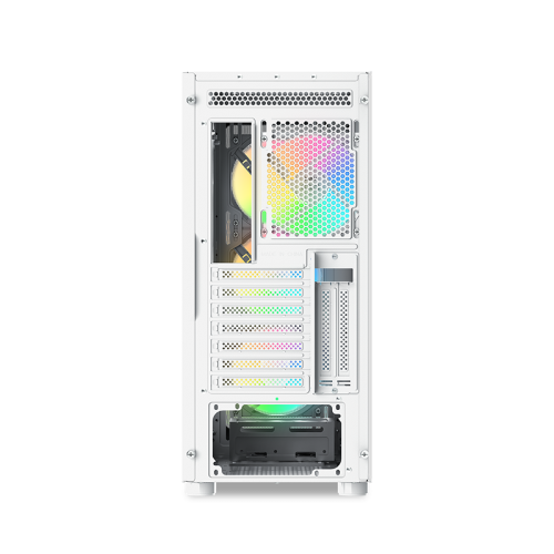 Корпус ПК без блока питания/ Case SAMA S40 White, Midi-Tower, TG, 4x120mm ARGB, 2xUSB 3.0 + 1xUSB 3.1 Type-C, ATX, mATX, mITX White