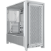 Корпус без блока питания/ Case Corsair Frame 4000D RS, Midi-Tower, TG, 3x120mm, 2xUSB-A 3.2, 1xUSB 3.2 Type-C, E-ATX, ATX, mATX, mITX White
