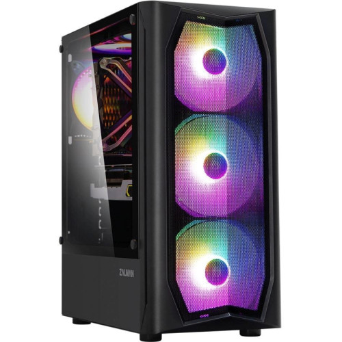 Корпус Zalman N4 REV.1 черный ATX 5x120mm 2x180mm 2xUSB2.0 1xUSB3.0 audio bott PSU [N4 REV.1 BLACK]
