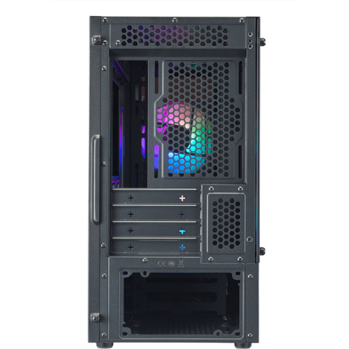 Корпус без блока питания/ Cooler Master MasterBox MB320L ARGB with Hub, 2xUSB3.0, 2x120 ARGB Fan, w/o PSU, Black, mATX