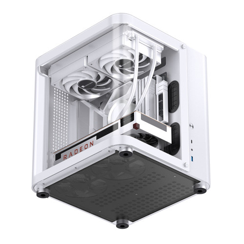 Корпус без блока питания/ Корпус JONSBO TK-1 White MATX без БП, mini-ITX, micro-ATX, ATX, белый