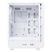 Корпус без блока питания/ HSPD M510, Mesh Mid Tower, White, TG, 0.5 SPCC, 4x120mm ARGB ATX, mATX, mITX 180/280/160mm 1x2.5