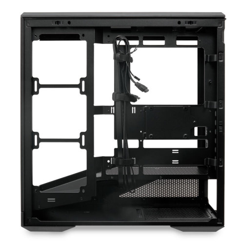 Корпус без блока питания/ Case HSPD F711, Panoramic Full Tower, Black, TG, 0.7 SPCC, no fans ATX, mATX, mITX 190/420/280mm 2x2.5 Корпус без блока питания/ Case HSPD F711, Panoramic Full Tower, Black, TG, 0.7 SPCC, no fans ATX, mATX, mITX 190/420/280mm 2x2.5