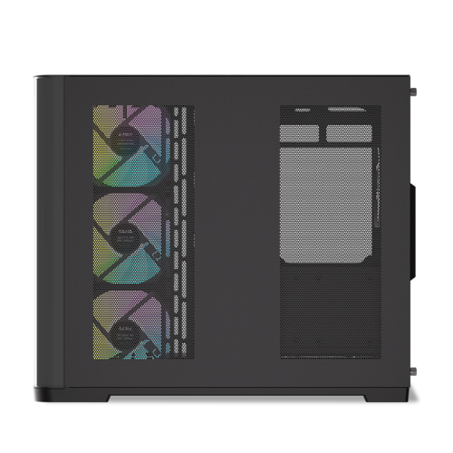 Корпус ПК без блока питания/ Case SAMA V60 Black, Midi-Tower, TG, 7x120mm ARGB, 2xUSB 3.0 + 1xUSB 3.1 Type-C, ATX, mATX, mITX Black