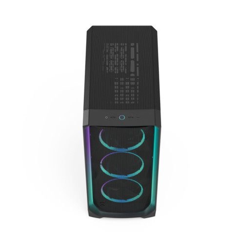 Корпус ПК без блока питания/ Case Fractal Design Meshify 3 Ambience Pro RGB TG Light Tint, Full-Tower, 3x140mm ARGB, 2xUSB-A 3.2 + 1xUSB 3.2 Type-C, E-ATX, ATX, mATX, mITX, Black