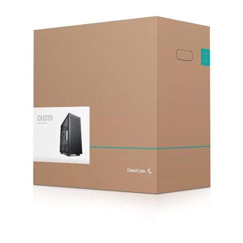Корпус Deepcool CH370 черный mATX 7x120mm 4x140mm 2xUSB3.0 audio bott PSU [CH370 BLACK]