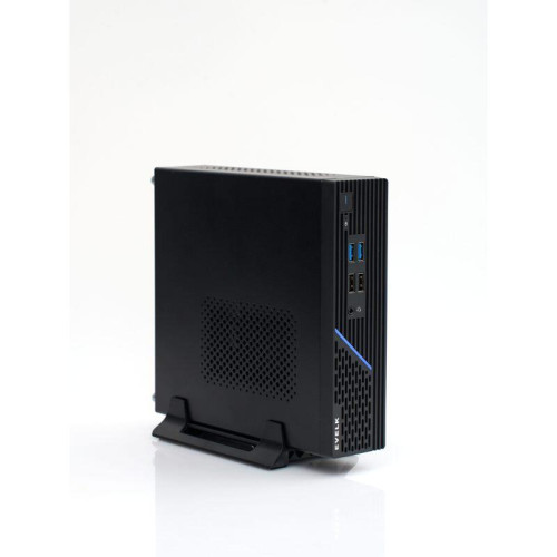 Корпус EVELK с блоком питания 120Вт/ Case Foxline EV-109-AD120 mITX, w/ ext.PSU 120W, DC-converter, w/2хUSB2.0+2хUSB3.0, 1x40mmFan, black, VESA, w/pwr cord, logo EVELK