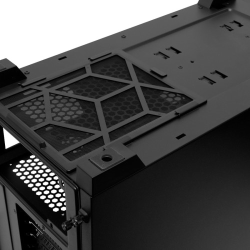 Корпус без блока питания/ Case HSPD M541, Mesh Mid Tower, Black, TG, 0.7 SPCC, no fans, ATX, mATX, mITX, 170/405/210mm, 2x2.5