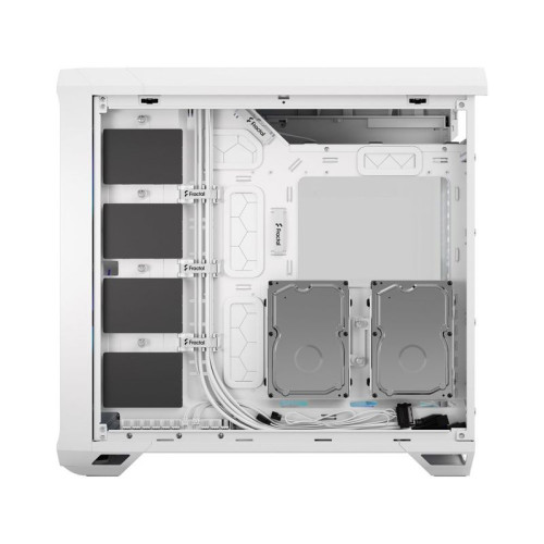 Корпус ПК без блока питания/ Case Fractal Design Torrent RGB TG Clear Tint, Full-Tower, 2x180mm + 3x140mm RGB, 2xUSB-A 3.2 + 1xUSB 3.2 Type-C E-ATX, SSI-CEB, SSI-EEB, ATX, mATX, mITX White