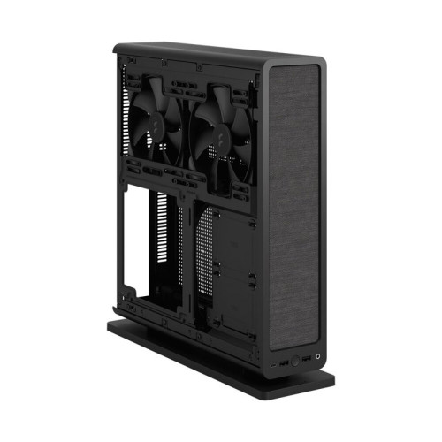 Корпус без блока питания/ Case Fractal Design Ridge, 2x140mm, 2xUSB-A 3.2 + 1xUSB 3.2 Type-C, SFX PSU Support, mITX Black