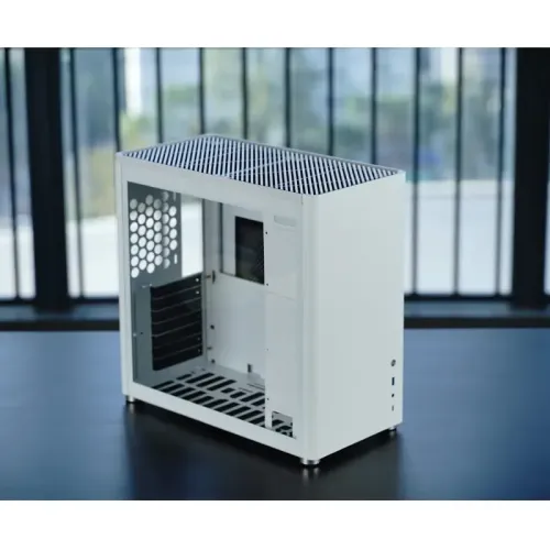 Корпус без блока питания/ Case JONSBO D40, Midi-Tower, TG, no fan, 1xUSB-A 3.2 + 1xUSB-C 3.2, ATX, mATX, White