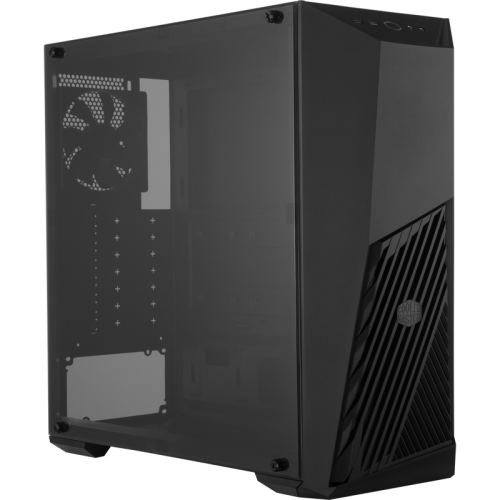 Корпус без БП/ Cooler Master MasterBox K501L, 1xUSB3.0, 1xUSB2.0, 1x120 Fan,  1x120 Red Led Fan, w/o PSU, Black, ATX