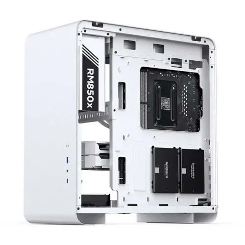 Корпус без блока питания/ Case JONSBO U4 PRO MESH, Midi-Tower, no fan, 1xUSB-A 3.2 + 1xUSB-C 3.2, ATX, mATX, mITX White