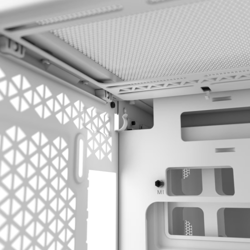 Корпус без блока питания/ Case Corsair 2500X Airflow, Midi-Tower, TG, no fan, 2xUSB-A 3.2, 1xUSB 3.2 Type-C, mATX, mITX White