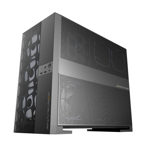 Корпус ПК без блока питания/ Case Geometric Future Model 5 Vent, Midi-Tower, TG, no fans, 2xUSB-A 3.0, 1xUSB 3.2 Type-C, E-ATX, ATX, mATX, mITX Black