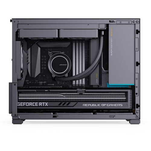 Корпус без блока питания/ Jonsbo D32 PRO BLACK, Mini-Tower , no fans, mATX, mITX,  2xUSB3.2 Gen1 Type-A, 1xUSB3.2 Gen 2 Type-C, 1xAUDIO, 1xMIC