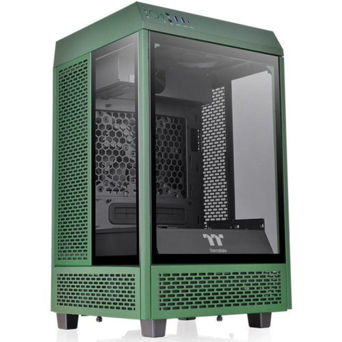 Корпус Thermaltake The Tower 100 Racing зеленый miniITX 1x120mm 3x140mm 2xUSB3.0 audio bott PSU [CA-1R3-00SCWN-00]