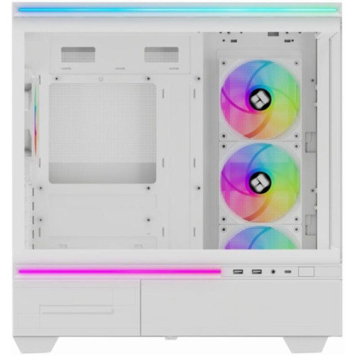 Корпус без блока питания/ Case Thermalright M10 FAN4-C, Mini-Tower, TG, 4x120mm ARGB, 2xUSB-A 3.0, 1xUSB Type-C, mATX, mITX White Корпус без блока питания/ Case Thermalright M10 FAN4-C, Mini-Tower, TG, 4x120mm ARGB, 2xUSB-A 3.0, 1xUSB Type-C, mATX, mITX White