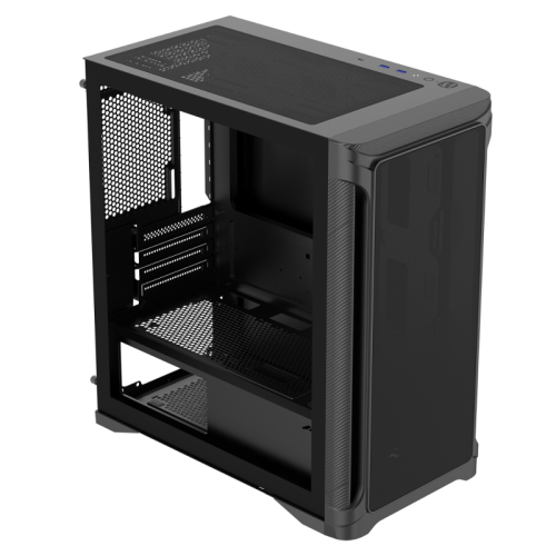 Корпус ПК без блока питания/ Case SAMA S31E Black, Midi-Tower, TG, no fans, 2xUSB 3.0 + 1xUSB 3.2 Type-C, mATX, mITX Black