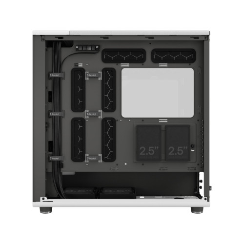 Корпус ПК без блока питания/ Case Fractal Design North XL RC Chalk TG Clear, Full-Tower, 3x140mm, 2xUSB-A 3.0 + 1xUSB 3.2 Type-C, ATX, mATX, mITX White