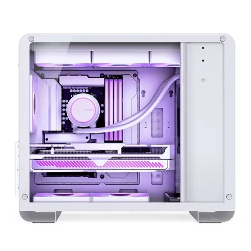 Корпус без блока питания/ Case JONSBO U4 Mini, Mini-Tower, TG, no fan, 1xUSB-A 3.0 + 1xUSB-C 3.2, mATX, mITX White