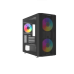 Корпус ПК без блока питания/ Case SAMA S30 Black, Midi-Tower, TG, 2x140mm + 1x120mm ARGB, 1xUSB 3.0 + 1xUSB 3.1 Type-C, mATX, mITX Black