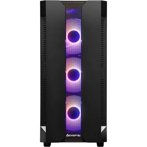 Корпус Chieftec Hunter черный ATX 4x120mm 4x140mm 2xUSB3.1 audio bott PSU [GS-01B-OP]