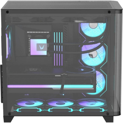 Корпус Formula Crystal U2 Floe черный без БП ATX 1xUSB2.0 1xUSB3.0 1xUSB3.1 audio bott PSU