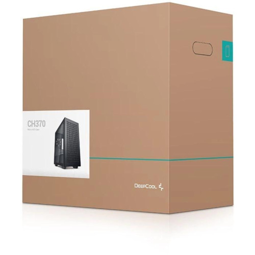 Корпус Deepcool CH370 черный mATX 7x120mm 4x140mm 2xUSB3.0 audio bott PSU [CH370 BLACK]