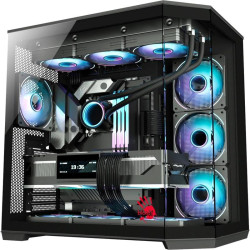 Корпус Bloody BD-CC109 черный ATX 10x120mm 2xUSB3.0 audio [BD-CC109-BK]