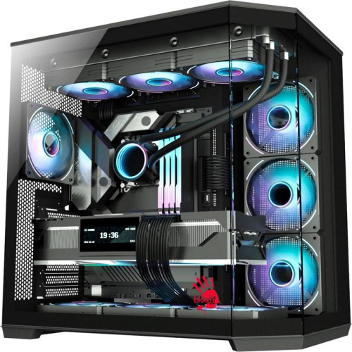 Корпус Bloody BD-CC109 черный ATX 10x120mm 2xUSB3.0 audio [BD-CC109-BK]