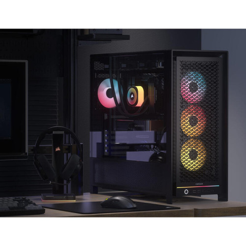 Корпус без блока питания/ Case Corsair Frame 5000D RS ARGB High-Airflow, Midi-Tower, TG, 4x140mm ARGB, 4xUSB-A 3.2, 1xUSB 3.2 Type-C, E-ATX, ATX, mATX, mITX Black