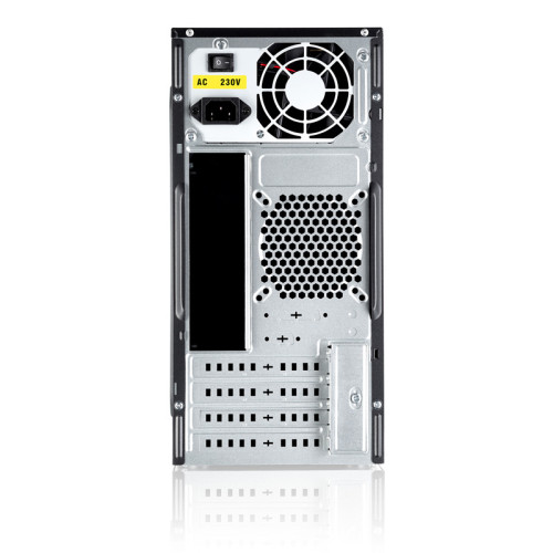 Корпус с блоком питания 450Вт./ Case Foxline FL-733, mATX, 2x5.25EXT, 2x3.5EXT, 5x3.5INT, 2xUSB3.0, HDA, w/o FAN, w/450W ATX PSU, w/1.2m EU pwr cord