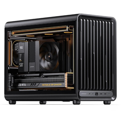 Корпус без блока питания/ Case JONSBO D33, Mini-Tower, TG, no fan, 2xUSB-A 3.0 + 1xUSB-C 3.2, mATX, mITX Black