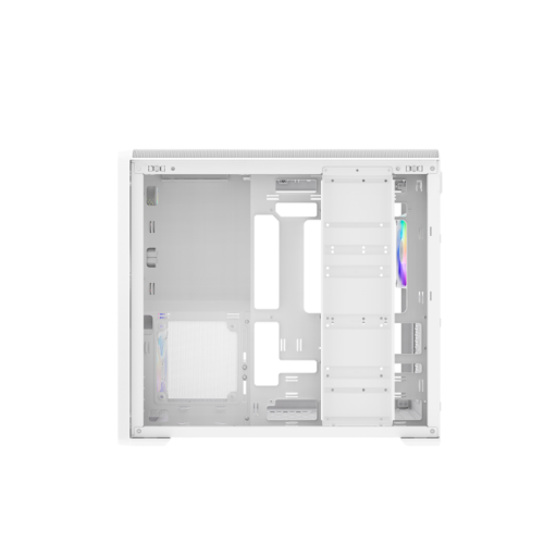 Корпус ПК без блока питания/ Case SAMA S50 White, Midi-Tower, TG, 4x120mm ARGB, 2xUSB 3.0 + 1xUSB 3.2 Type-C, ATX, mATX, mITX White