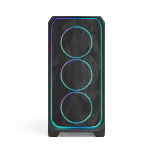 Корпус ПК без блока питания/ Case Fractal Design Meshify 3 XL Ambience Pro RGB TG Light Tint, Full-Tower, 3x140mm ARGB, 2xUSB-A 3.2 + 1xUSB 3.2 Type-C SSI-EEB, SSI-CEB, E-ATX, ATX, mATX, mITX, Black