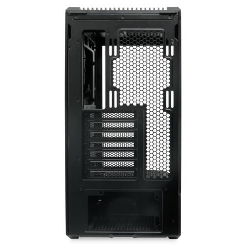 Корпус без блока питания/ Case HSPD F711, Panoramic Full Tower, Black, TG, 0.7 SPCC, no fans ATX, mATX, mITX 190/420/280mm 2x2.5