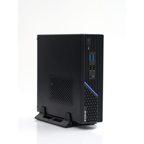 Корпус EVELK с блоком питания 120Вт/ Case Foxline EV-109-AD120 mITX, w/ ext.PSU 120W, DC-converter, w/2хUSB2.0+2хUSB3.0, 1x40mmFan, black, VESA, w/pwr cord, logo EVELK