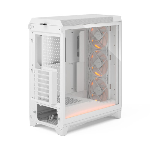 Корпус ПК без блока питания/ Case Fractal Design Meshify 3 Ambience Pro RGB TG Light Tint, Full-Tower, 3x140mm ARGB, 2xUSB-A 3.2 + 1xUSB 3.2 Type-C, E-ATX, ATX, mATX, mITX, White