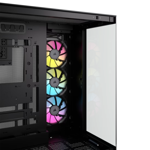 Корпус без блока питания/ Case Corsair iCUE LINK 6500X RGB, Midi-Tower, TG, 3x120mm RGB, 4xUSB-A 3.2, 1xUSB 3.2 Type-C, E-ATX, ATX, mATX, mITX Black